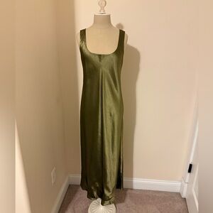 Vince Olive Slip Dress
